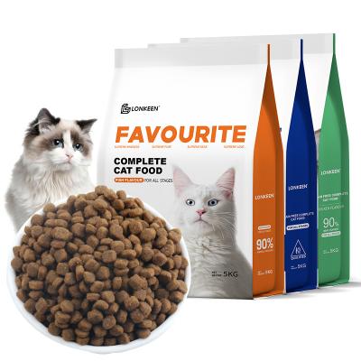 China Viable Manufacturer Private Label Pure Cat Food High Protein Grain Organic Natural Cat Food Dry Bulk Free From China for sale