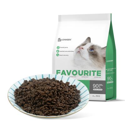 China Sustainable High Quality Good Prices Small Particles Dig Fish Shape Add Fresh Meat Dry Cat Food for sale