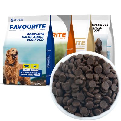 China Sustainable New Design Good Quality Chewing Habits Pet Great Round Dark Black Dry Dog Food for sale