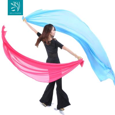 China Belly Dance Veil Rectangle Chiffon Belly Dance Veil For Ladies for sale