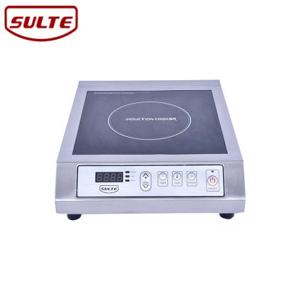 China Stainless Steel Kitchen Appliances Electric Induction Cooker, Push-botton Control Commercial Induction Cooker 3500W for sale