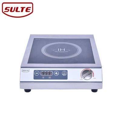 China Hotel Stainless Steel High Power 3500W Small Commercial Induction Cooker Stove With Ceramic Glass for sale