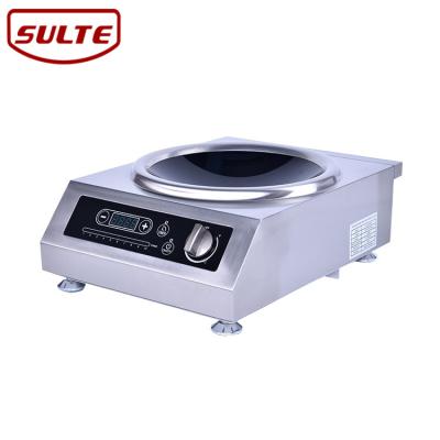 China Stainless Steel Auto Cut Electric 3500w Commercial Induction Wok Cooker For Small Restaurant Equipment for sale