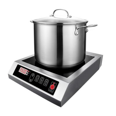 China Stainless Steel 3.5KW Stainless Steel Housing Induction Cooker For Cruise Ship / Banquet Halls for sale