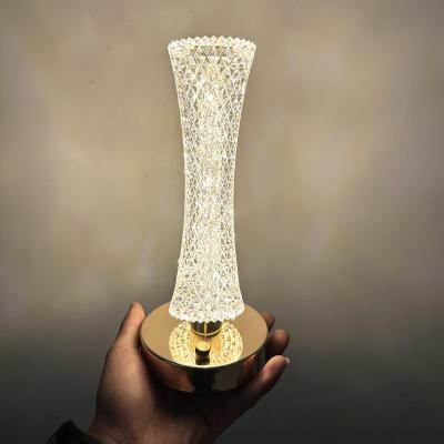 China Lighting Functions TAKE INS Small Size Red Girl Bedside Lamp Bedroom Nightlight Crystal Atmosphere Lamp for sale