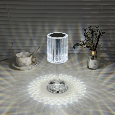 China Lighting Functions Line Decorative Bedside Crystal Red Atmosphere Night Light Bedroom INS Dining Room Touch Lamp Desk Lamp for sale