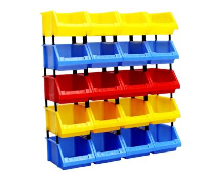 China Traditional Industrial High Quality Plastic Stackable Shelf Bins Storage Warehouse Plastic Portable Boxes For Spare Parts for sale