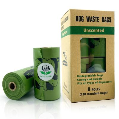 China Viable Carry All Poo Fully Compostable Disposable Bag Customized Biodegradable Pet Cornstarch Dog Poop Bag for sale