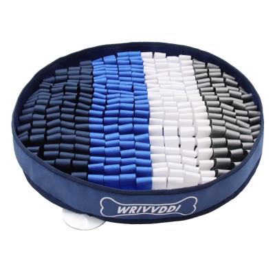 China New Product Blue Breathable Food Sniffle Mat 50*50*8cm Pet Sniffle Mat Mechanical Wash Smelling Pad for sale