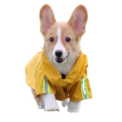 China Durable Hot Selling Pu Dog Coat Large Dog Raincoat Waterproof Rain Clothes Popular Spring And Summer Dog Clothes for sale