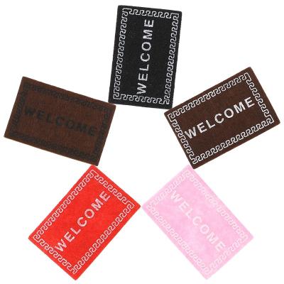 China Home Mat Mini Dollhouse Furniture Toy Dollhouse Door Mat Cartoon Miniature for 1:12 Dollhouse Living Room Bedroom Accessories for sale