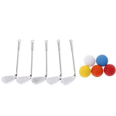 China 1:12 Miniature Cartoon Toy Dollhouse Golf Club Ball Set Model Room Mini Decor Toys Doll Accessories For Elf Doll for sale