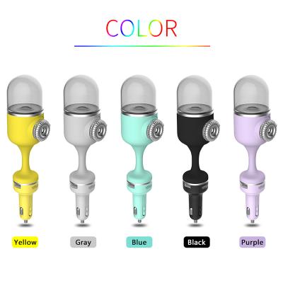 China Color Changing LED New DC12V 70ML Light Car Steam Humidifier with USB Charger, Air Purifier Aroma Oil Diffuser Aromatherapy Mist Car Fogger Maker for sale