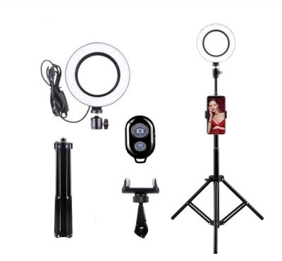 China ABS+PC+LED Ring Lamp Photography Hoop Light To Point To Tik Tok Tripod With Lamp Led Ring Light For Mobile Selfie for sale