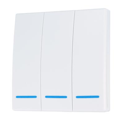 China Easy installation 1/2/3 band wifi smart switch, smart lamp switch, smart home switch with tuya app smart alexa Google Amazon for sale