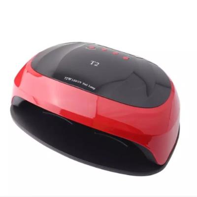 China ABS Plastic Wholesales Power 96W SUN T2 Nail Lamp Nail Dryer Big Double Hands UV LED Nail Lamp for sale