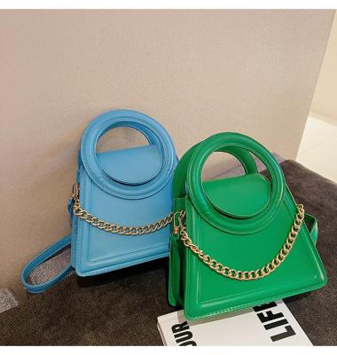 China High Quallity Gold Supplier 2022 Chain Candy Color Leather Bags Women Handbags Ladies Designer Handbags Famous Brands Purses and Handbags for sale