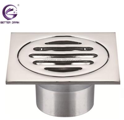 China Hot Selling Brass Strainer Floor Drain Bathroom Shower Drain Grate for sale