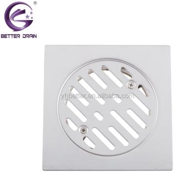 China Strainer Stainless Steel Balcony Drain Roof Floor Cleanout With Screw for sale