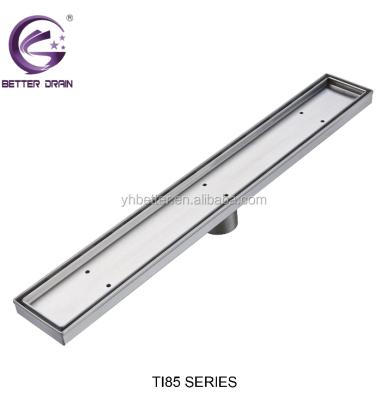 China Strainer Watermark Certified Linear Floor Drain , High Quality Linear Tile Insert Drain for sale