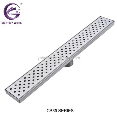 China Linear strainer stainless steel drain, floor drain, long floor drain CB85 for sale