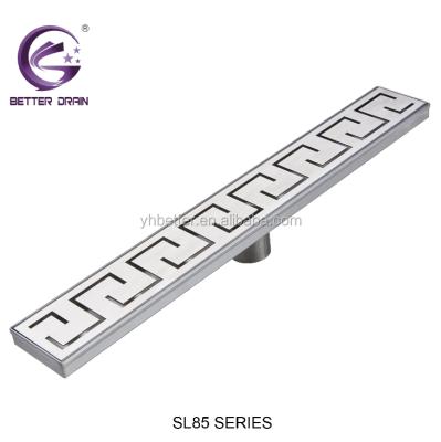 China Linear Strainer Stainless Steel Shower Floor Drain , Modern Long Bathroom Floor Drain for sale