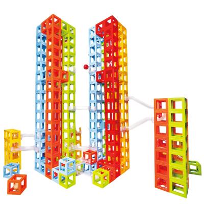 China Magnetic Building Toy Wall Mounted Marble Race Building Set for sale