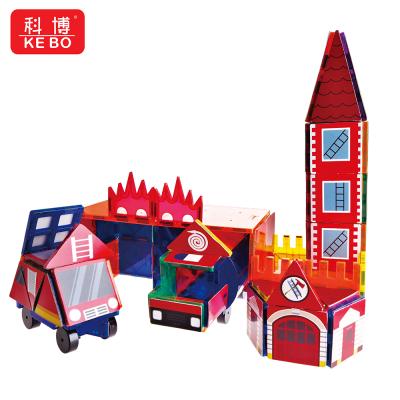 China Building Toy 157 PCS My Magnetic Toy ROD City Fire Station Building Block Building Block Toys Educational Set for sale