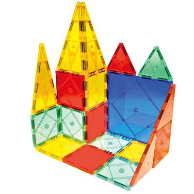 China Eco-friendly Material Kids Magnet Building Toys Toys 100 PCS 3D Magnetic Blocks Preschool Building Sets Educational Toys For Toddlers for sale