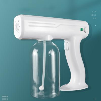 China Humidify 2021 Newest Handheld Travel Disinfection Blue Ray Wireless Nano Spray Gun Smart Atomizer Wireless for sale