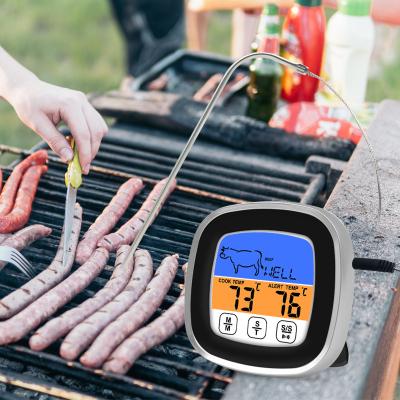 China Smart Food Thermometer Digital Factory Supply Kitchen Instant Read Probe Touch Screen Digital Meat Thermometer for sale