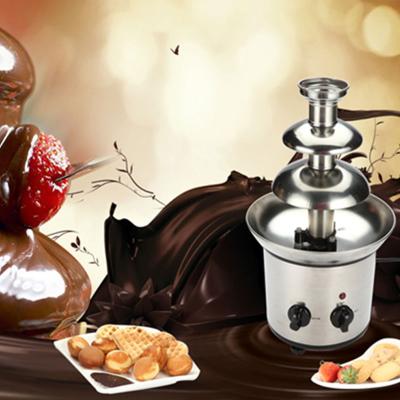 China Hotel Brand New Luxury Heavy Duty Small Electric Chocolate Fountain Machine With Stand for sale