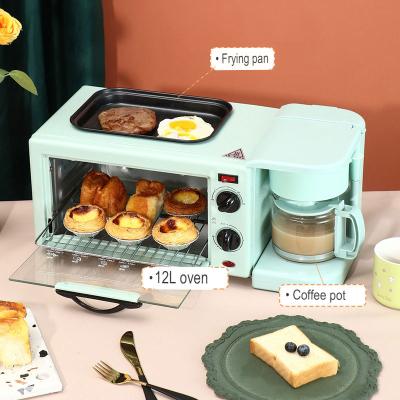 China Hotel Electric Mini Coffee Automatic Dual Beach Multi Function 3in1 Sandwich Breakfast Maker for sale