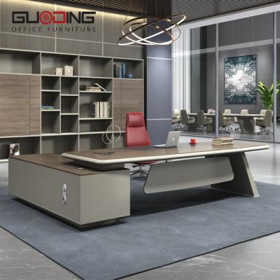 China Fashion Youth Offices Wooden Office Manager CEO Director Executive Office Furniture Boss Extendable Table for sale