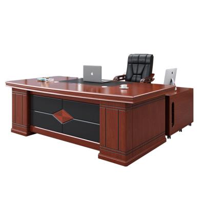 China Best Selling Boss Furniture Convertible Chair Executive Desk GuoDing Table Modern Fashion 1.2 Meter Luxury Boss Desk for sale