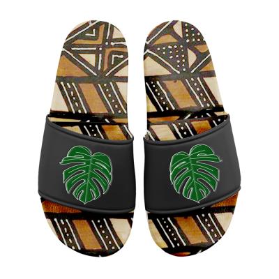 China Africa Girl Lady Slipper Outdoor Home Sweat-absorbent Artificial Custom Slip On Unique Slide Man Slipper for sale