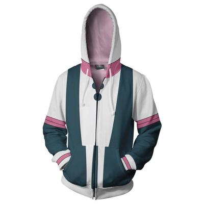 China Leere fashion design outdoor sport custom logo gedruckt sublimation Reisverschluss Hoodies Sweatshirts Anti-wrinkle for sale