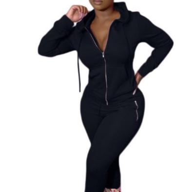 China Fashion Women Joggers Sustainable Suits Sets Track And Jogging Suit Polyester Feet Zip Jogging Wear Training For Women Sweatsuit for sale