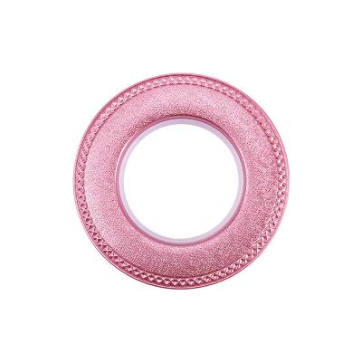 China Modern Simple PP Curtain Ring Hotel Curtain Plastic Punch Hanging Props Deaf Art Circle Fashion Home Fabric Curtain Roman Circle for sale