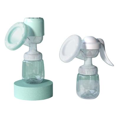 China BPA Free 2022 New Design Simple Manual and Electric Two Ways to Use Detachable Breast Pump for sale