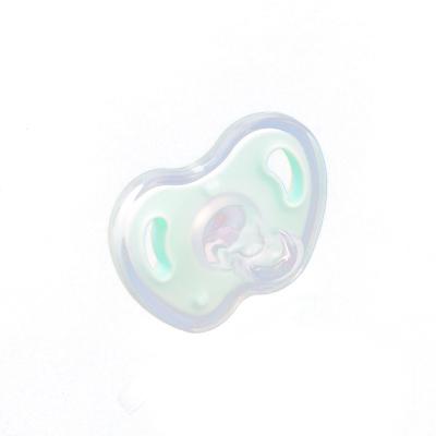 China BPA Free Wholesale Custom Soft Soothe Pure Color Newborn Baby Pacifier for sale