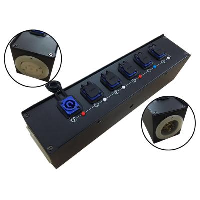 China Power slot box for sound system 6 way powerCON power slot box for sound system for sale