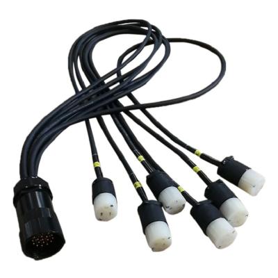 China Industrial Equipment 19 Pin Socapex to Edison Plugs Ground Breakout Cables for sale