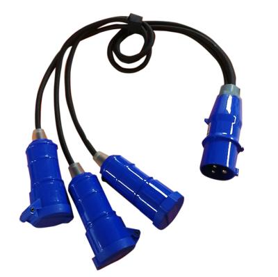 China Industrial Y cable with shuko plug extension for sale