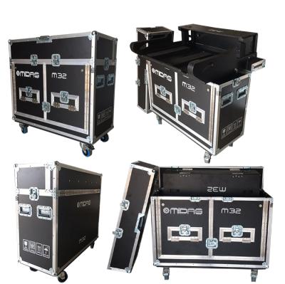 China For Big Pack Flight Case For Professional Audio Mixer Case With Worktable for sale