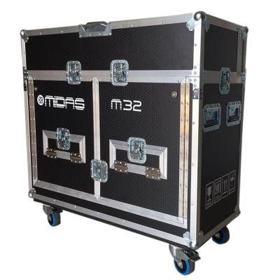 China For Pro Package Mixer Road Case For Audio Mixer M32 Flight Case With Workstation for sale