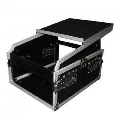 China For Bundle M6 DJ Mixer 6U Rack Combo Flight Case With Slide Laptop Tray for sale