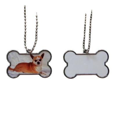 China Europe RybySub DIY Dog Tags Durable Zinc Alloy Sublimation Blanks Double Sided Printed Dog Tags for sale