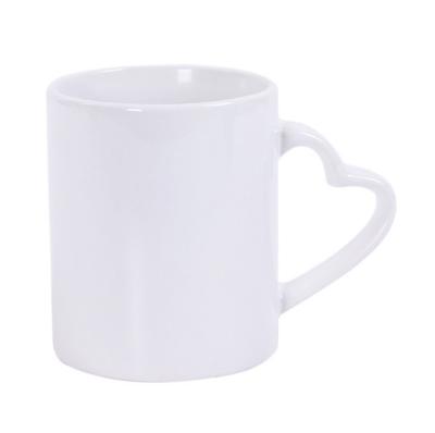 China High Quality Viable Heart 11oz Handle Rubysub M002 Sublimation Blanks Ceramic Coffee Mugs Supplier Wholesale for sale