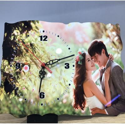 China China CL-08 Sublimation Blank MDF Mickey Shape Printing Wall Clock For Decoration for sale